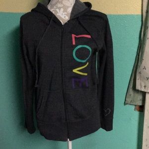 Rue 21 love zip up hoodie.  Size:XL